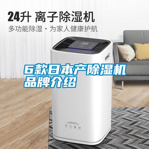 6款日本产除湿机品牌介绍
