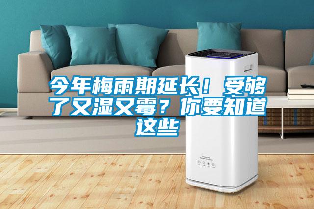 今年梅雨期延长！受够了又湿又霉？你要知道这些