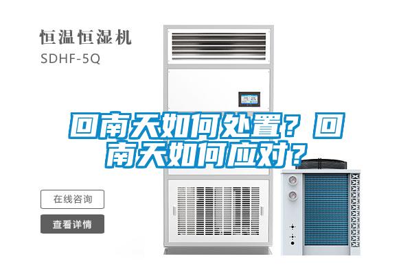 回南天如何处置？回南天如何应对？