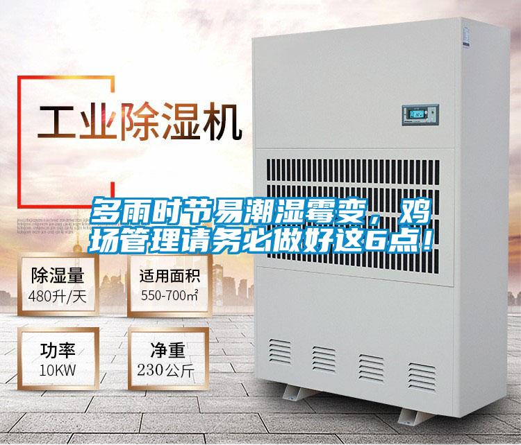 多雨时节易潮湿霉变，鸡场管理请务必做好这6点！