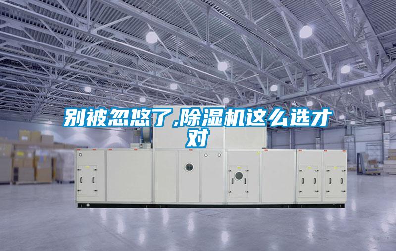 别被忽悠了,除湿机这么选才对