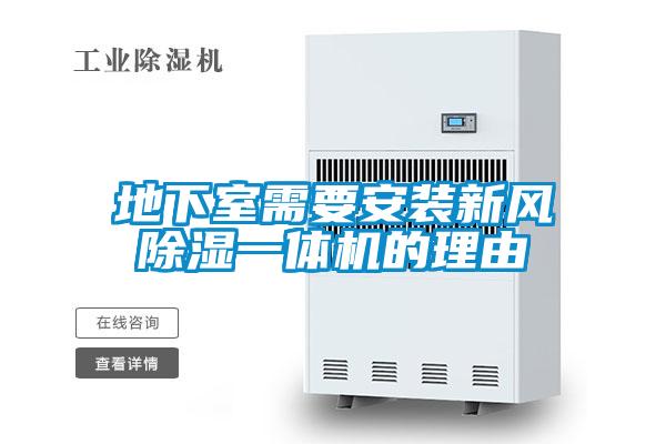 地下室需要安装新风除湿一体机的理由