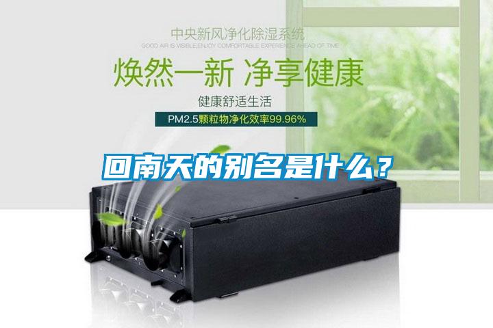 回南天的别名是什么？