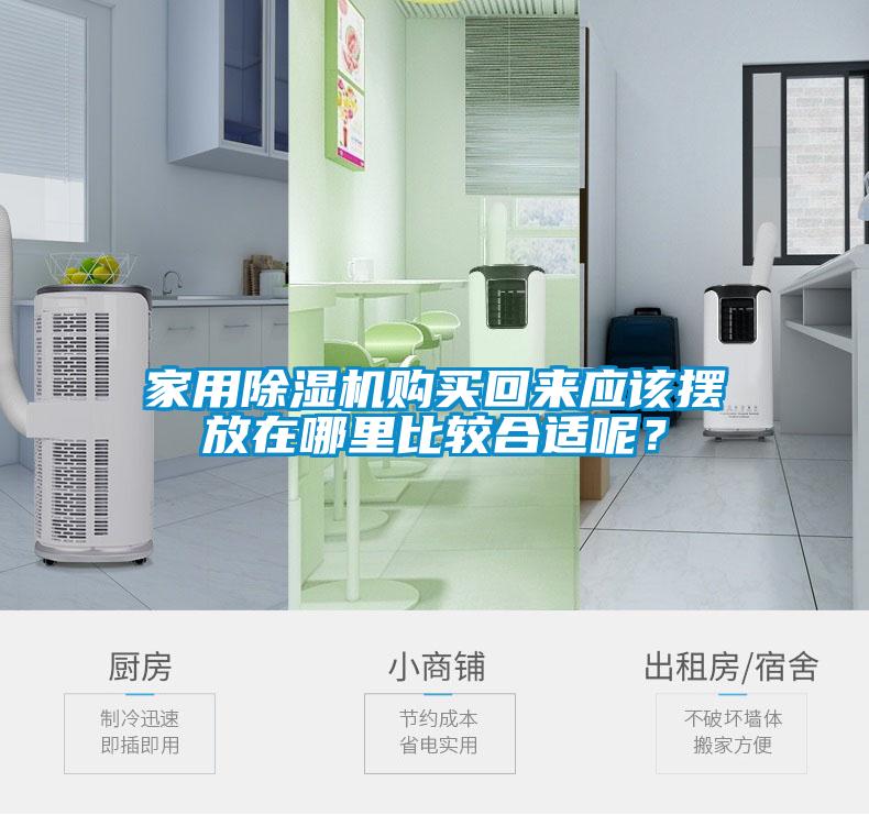 家用除湿机购买回来应该摆放在哪里比较合适呢？
