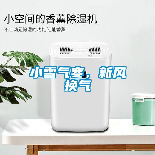 小雪气寒，新风换气