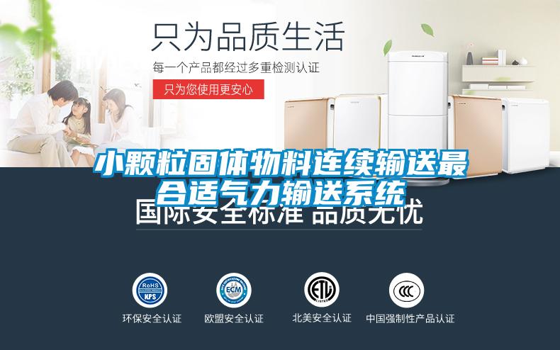 小颗粒固体物料连续输送最合适气力输送系统