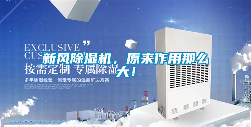 新风除湿机，原来作用那么大！