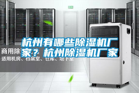 杭州有哪些除湿机厂家？杭州除湿机厂家