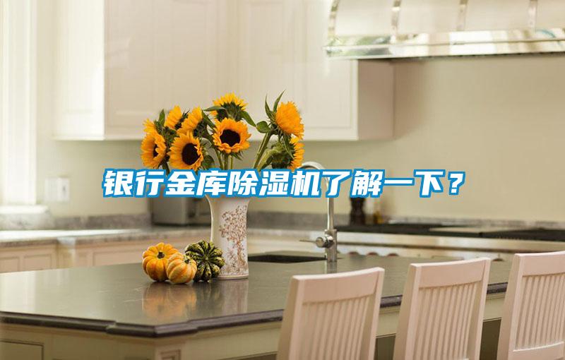 银行金库除湿机了解一下？