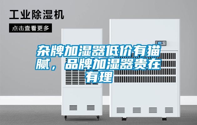 杂牌加湿器低价有猫腻，品牌加湿器贵在有理