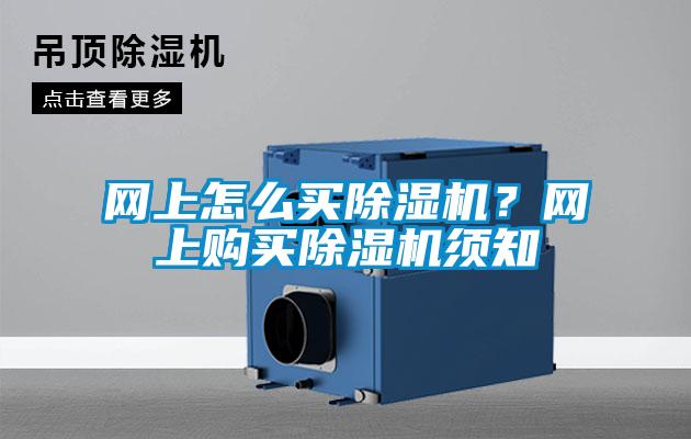 网上怎么买除湿机？网上购买除湿机须知