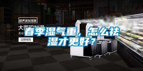 春季湿气重，怎么祛湿才更好？