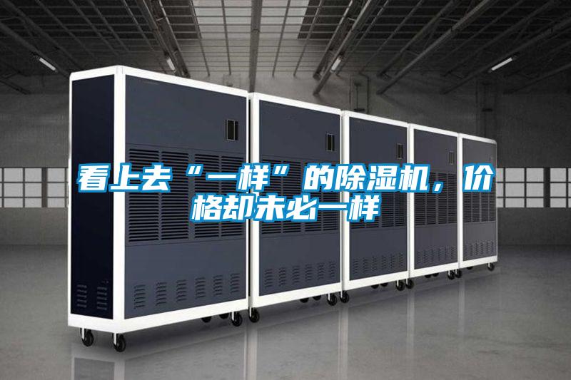 看上去“一样”的除湿机，价格却未必一样