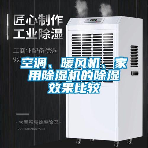 空调、暖风机、家用除湿机的除湿效果比较