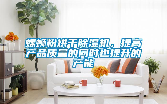 螺蛳粉烘干除湿机，提高产品质量的同时也提升的产能