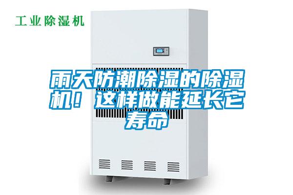 雨天防潮除湿的除湿机！这样做能延长它寿命