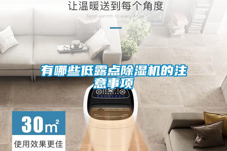 有哪些低露点除湿机的注意事项