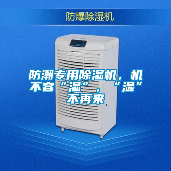 防潮专用除湿机，机不容“湿”，“湿”不再来