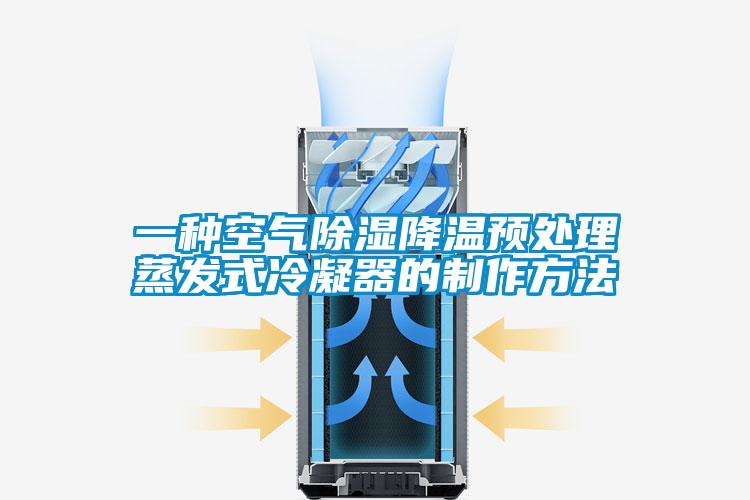 一种空气除湿降温预处理蒸发式冷凝器的制作方法