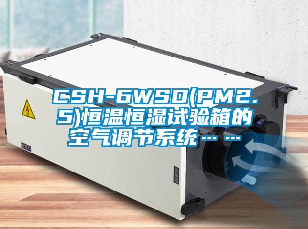 CSH-6WSD(PM2.5)恒温恒湿试验箱的空气调节系统……