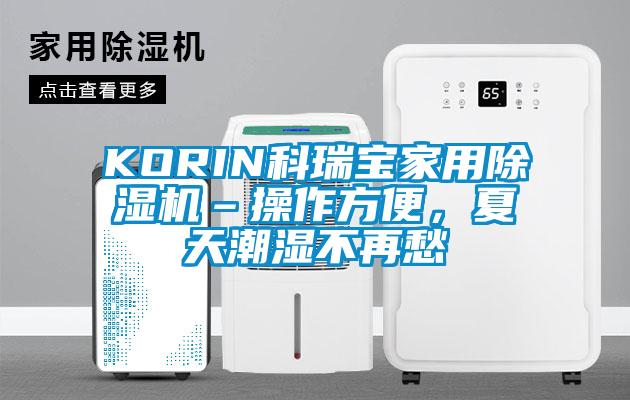 KORIN科瑞宝家用除湿机–操作方便，夏天潮湿不再愁