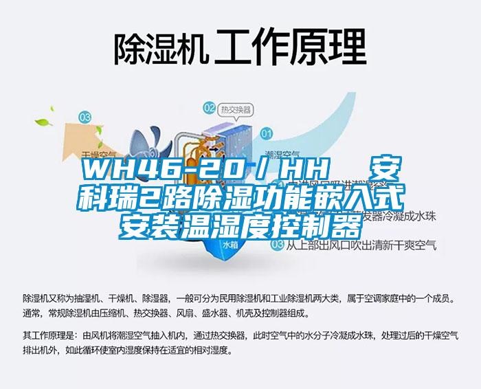 WH46-20／HH  安科瑞2路除湿功能嵌入式安装温湿度控制器
