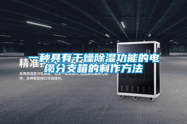 一种具有干燥除湿功能的电缆分支箱的制作方法