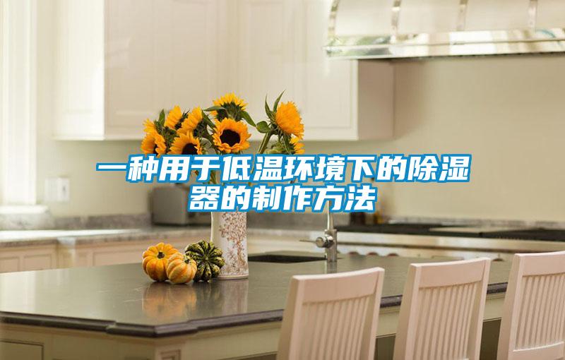 一种用于低温环境下的除湿器的制作方法