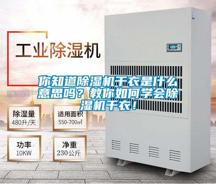 你知道除湿机干衣是什么意思吗？教你如何学会除湿机干衣！