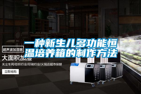 一种新生儿多功能恒温培养箱的制作方法