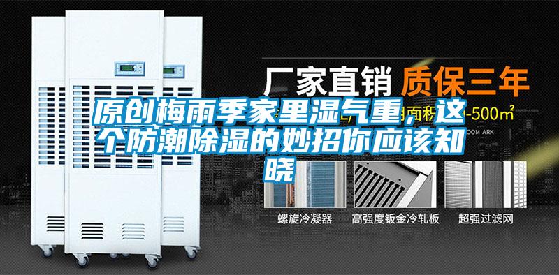 原创梅雨季家里湿气重，这个防潮除湿的妙招你应该知晓