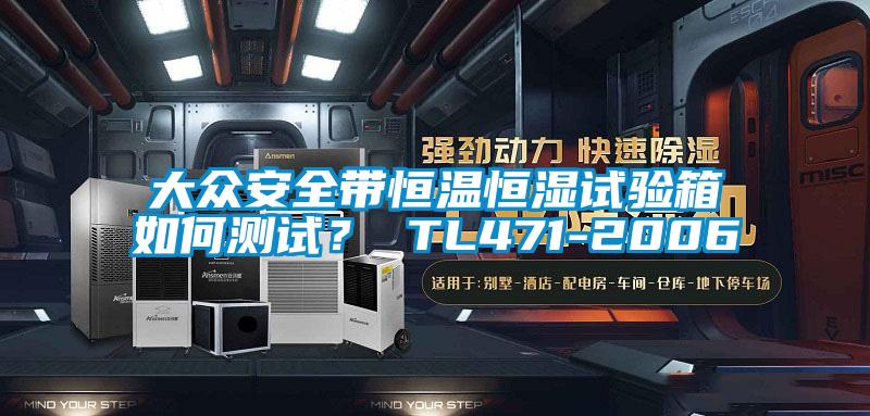 大众安全带恒温恒湿试验箱如何测试？ TL471-2006