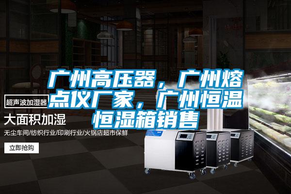 广州高压器，广州熔点仪厂家，广州恒温恒湿箱销售