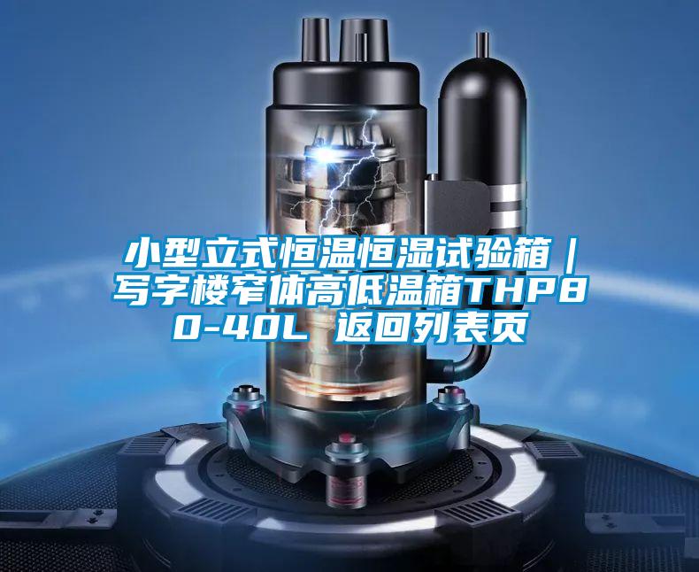 小型立式恒温恒湿试验箱｜写字楼窄体高低温箱THP80-40L 返回列表页