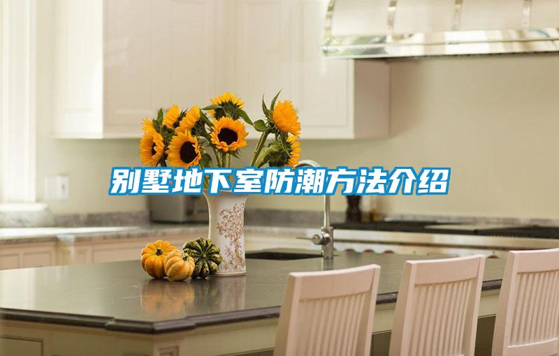 别墅地下室防潮方法介绍