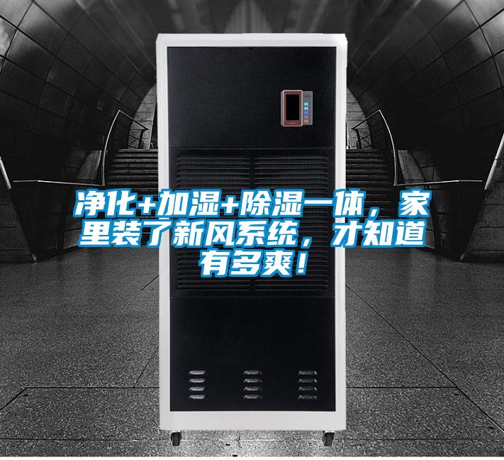 净化+加湿+除湿一体，家里装了新风系统，才知道有多爽！
