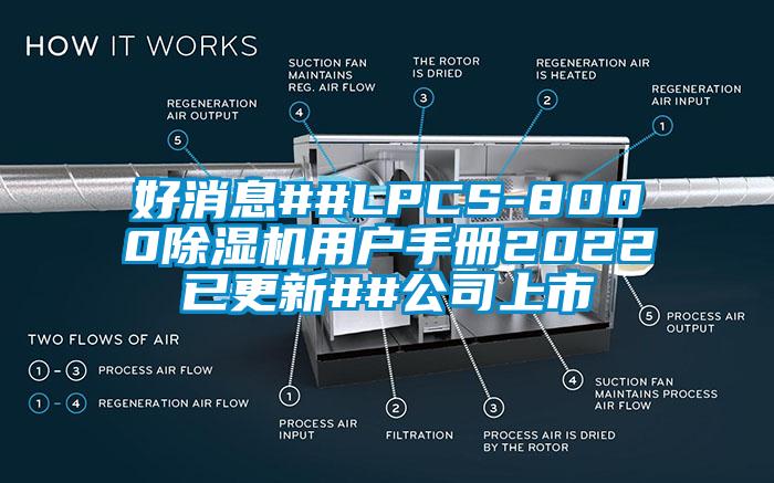 好消息##LPCS-8000除湿机用户手册2022已更新##公司上市