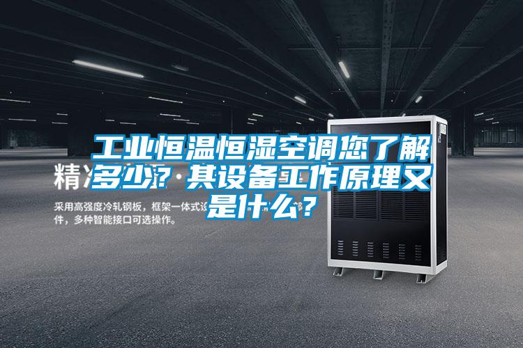 工业恒温恒湿空调您了解多少？其设备工作原理又是什么？