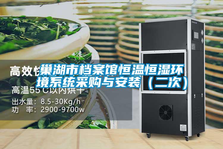 巢湖市档案馆恒温恒湿环境系统采购与安装(二次)