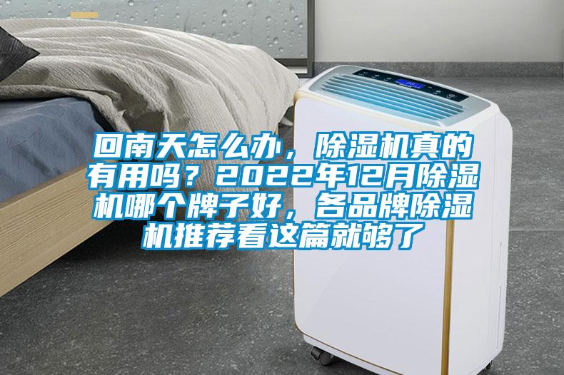 回南天怎么办，除湿机真的有用吗？2022年12月除湿机哪个牌子好，各品牌除湿机推荐看这篇就够了