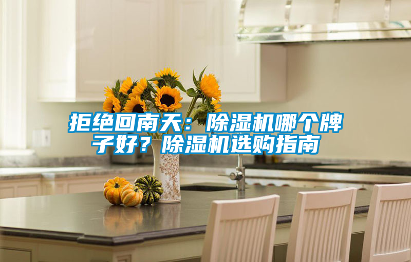 拒绝回南天：除湿机哪个牌子好？除湿机选购指南