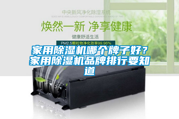 家用除湿机哪个牌子好？家用除湿机品牌排行要知道