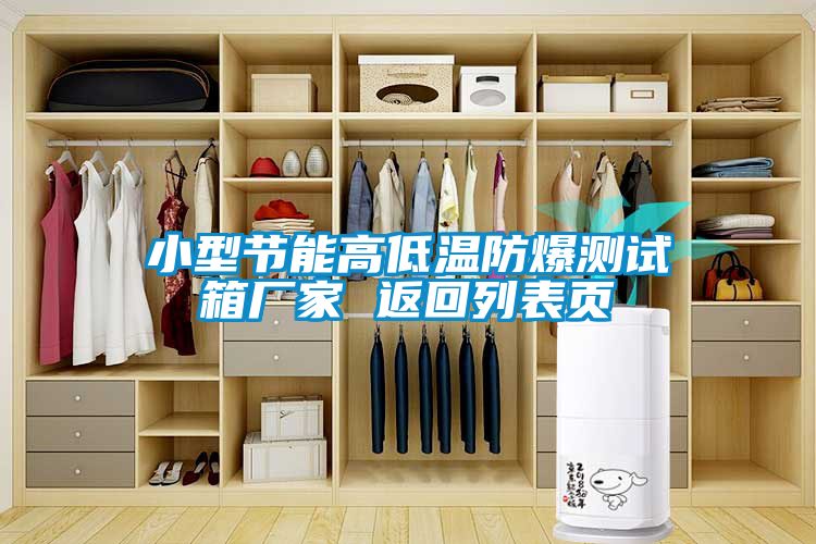 小型节能高低温防爆测试箱厂家 返回列表页