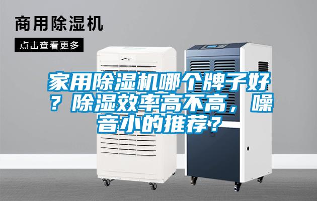 家用除湿机哪个牌子好？除湿效率高不高，噪音小的推荐？