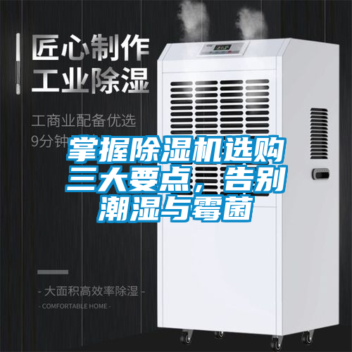 掌握除湿机选购三大要点，告别潮湿与霉菌