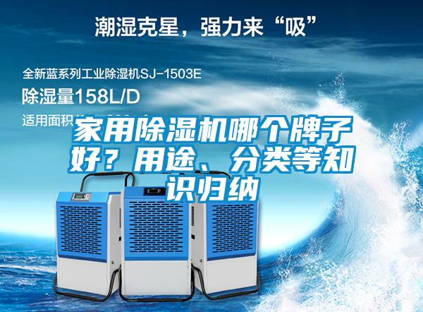 家用除湿机哪个牌子好？用途、分类等知识归纳