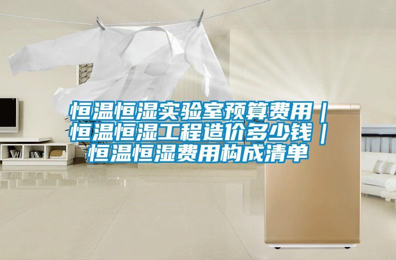 恒温恒湿实验室预算费用｜恒温恒湿工程造价多少钱｜恒温恒湿费用构成清单