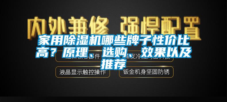 家用除湿机哪些牌子性价比高？原理、选购、效果以及推荐