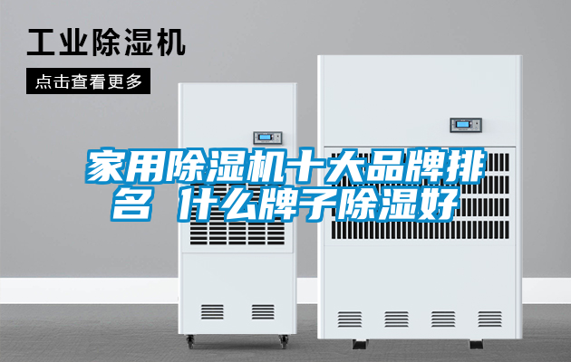 家用除湿机十大品牌排名 什么牌子除湿好