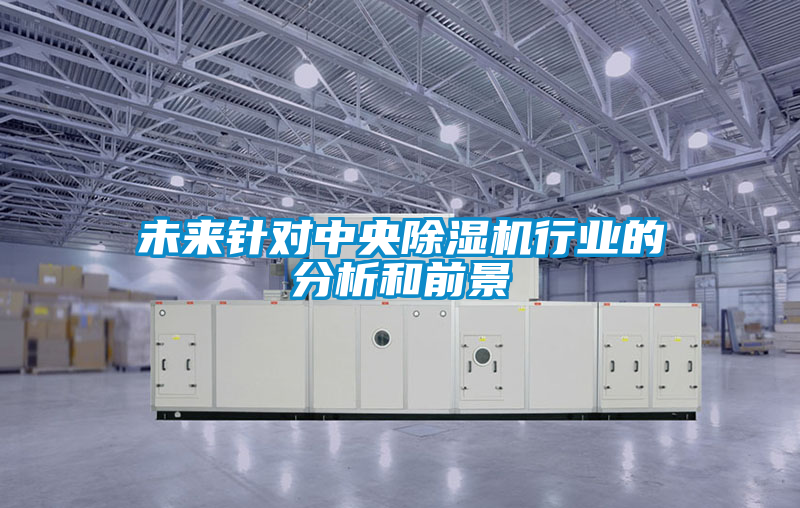 未来针对中央除湿机行业的分析和前景